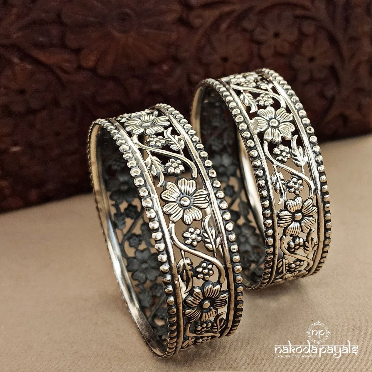 Floral Bangle Pair (K4668)