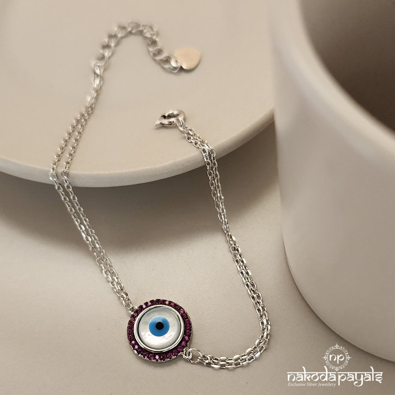 Pinkish Evil Eye Bracelet (Br1596)
