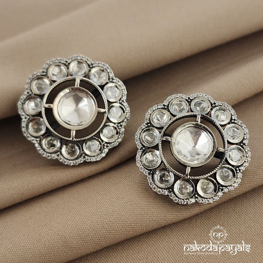 Sparkling Round Zircon Studs (C7187)