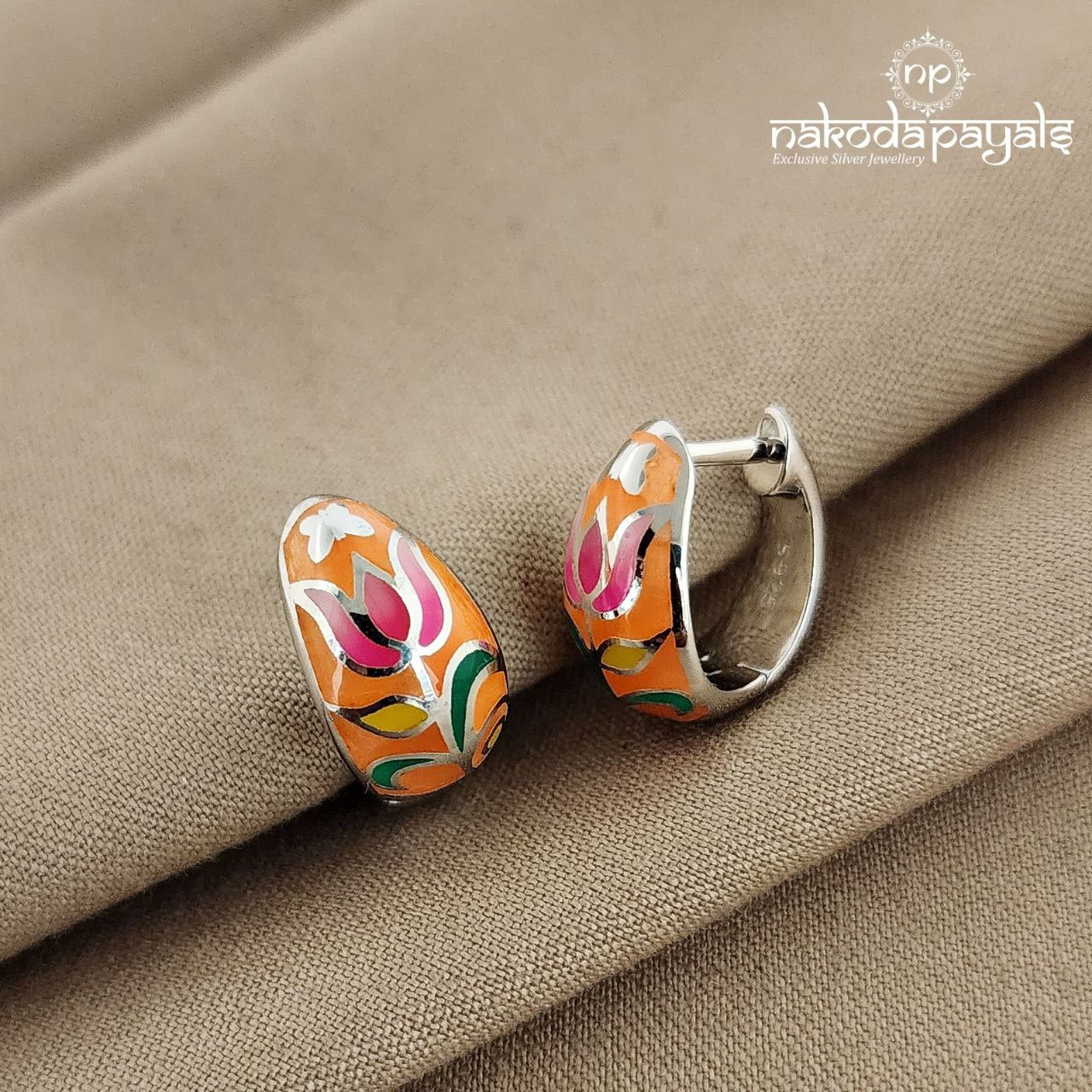 Pink Lotus Bali Earrings (St1851)