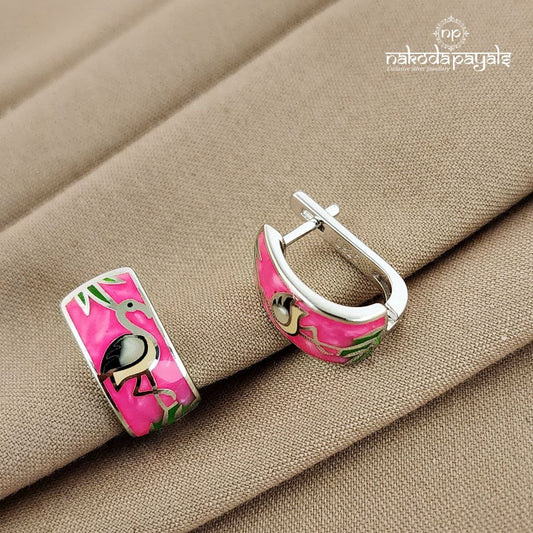 Swan Pink Earrings (St1840)