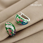 Pretty Enamel Earrings (St1879)