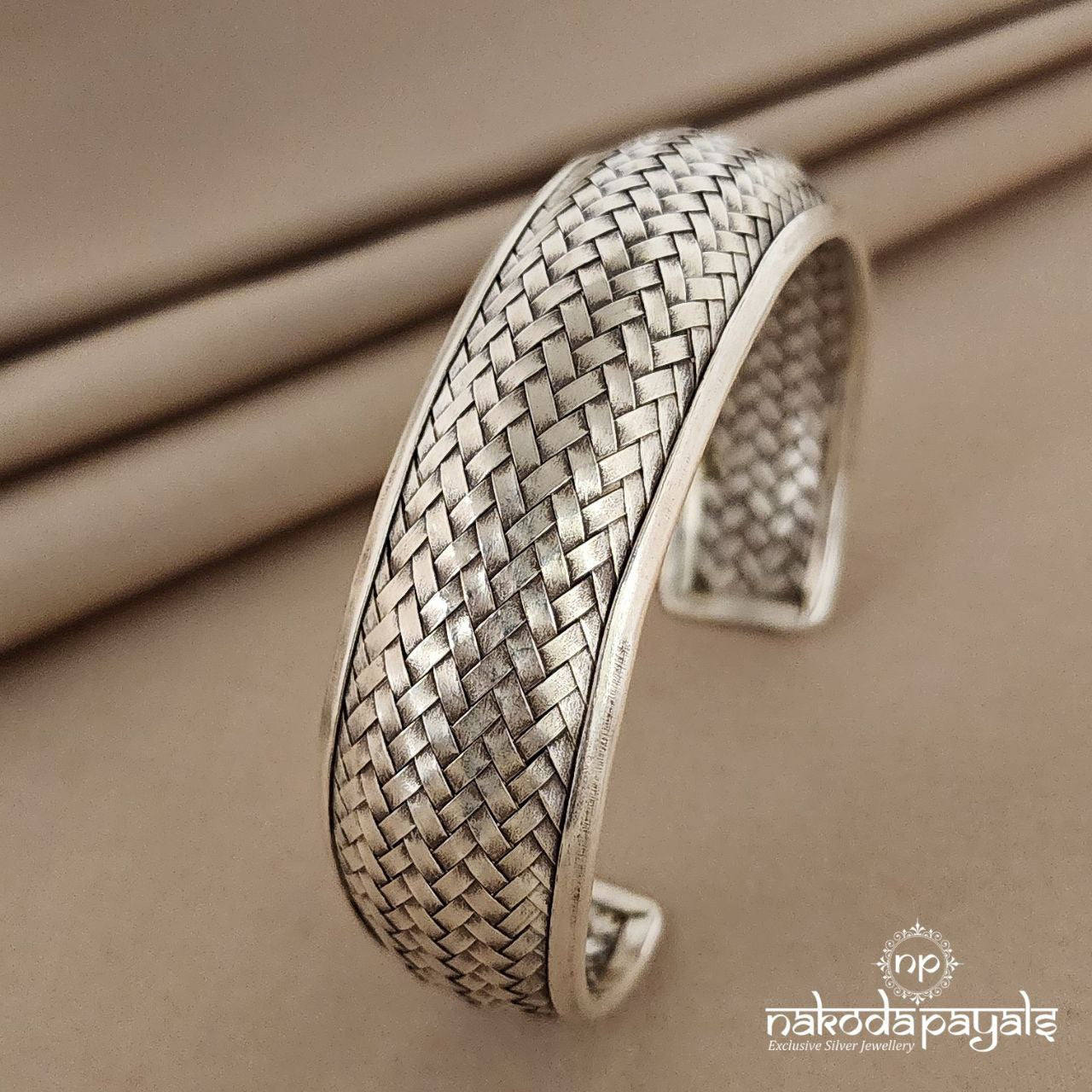 Oxidised Cuff Kada Single (K4063)