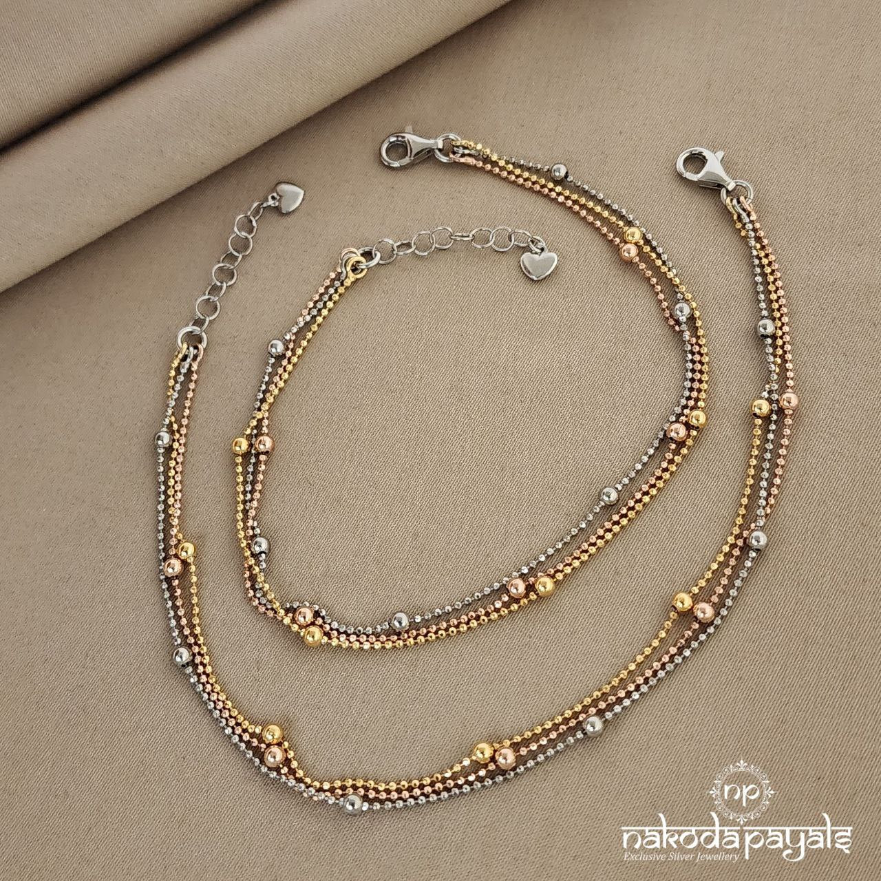 Triple Layered Anklets (A4082)