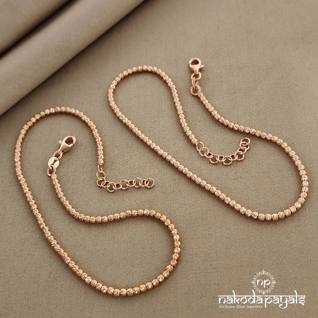 Rose gold Ball Anklets (A4093)