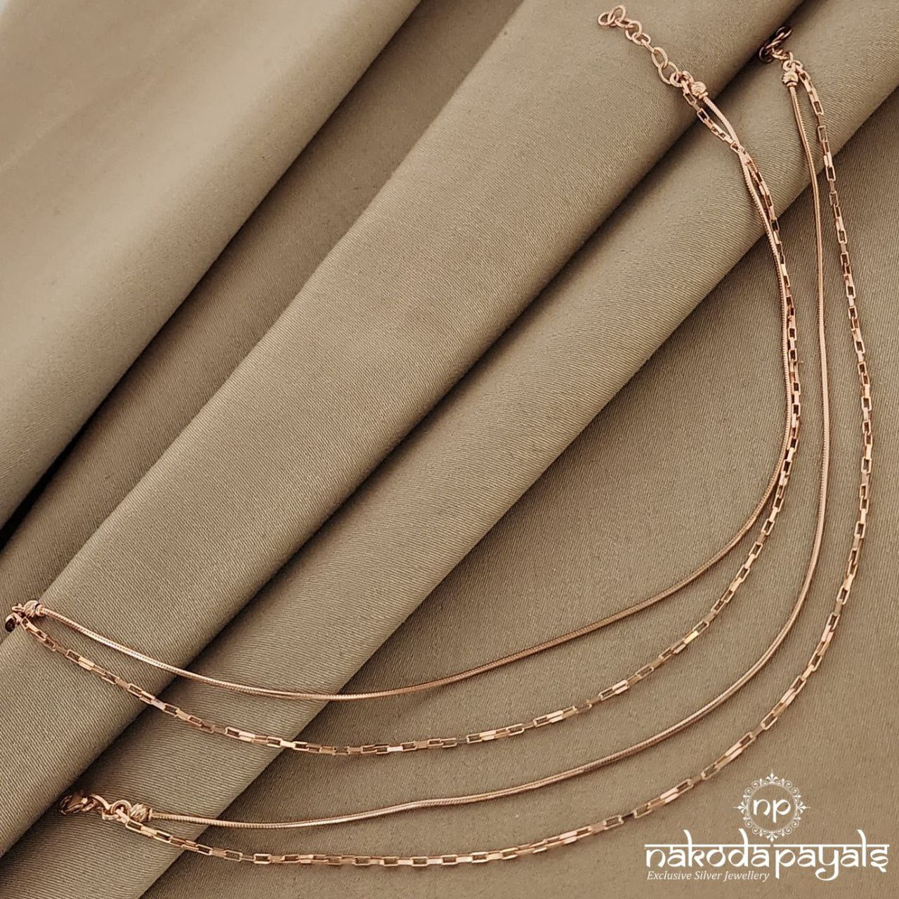 Double Layered Anklets (A4110)