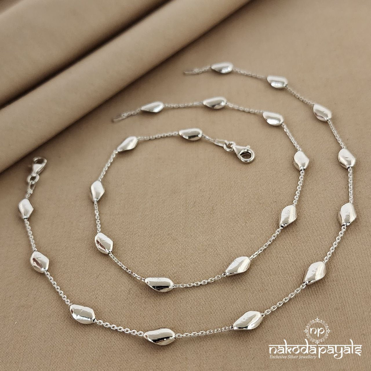 Vougish Rhodium Anklets (A4116)