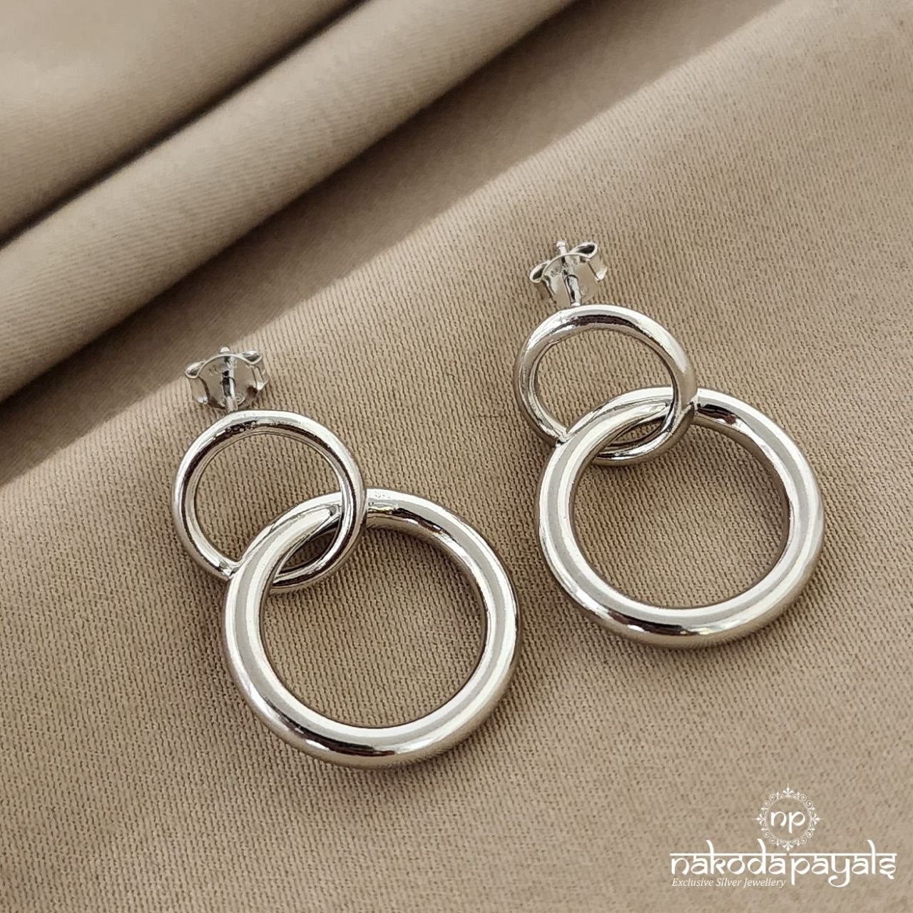 Double Circled Earrings (B0442)