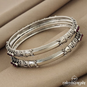 Red Bangle Pair (K4081)