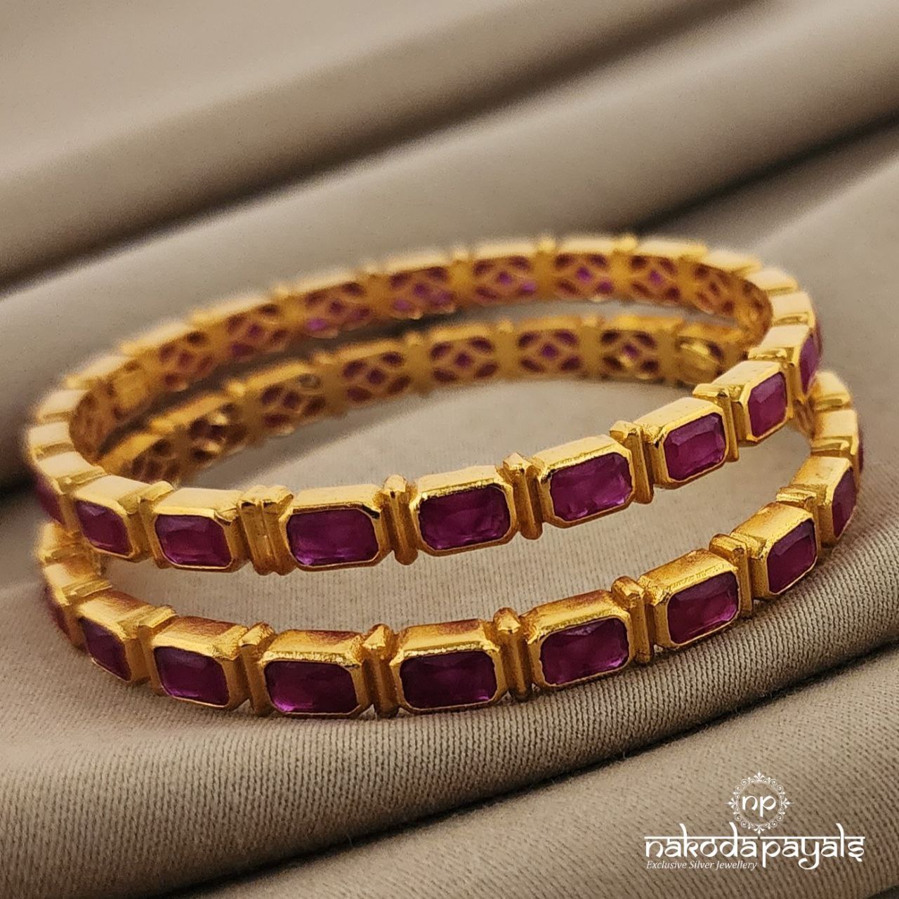 Ruby Bangle Pair (GK2354)
