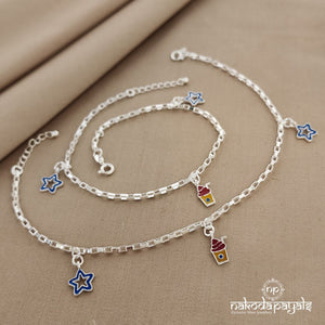 Blue Star Anklets (A4153)