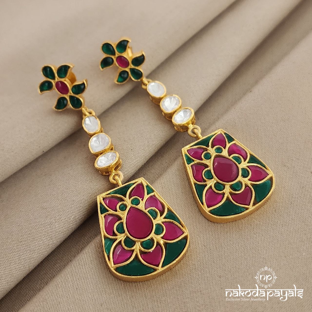 Pretty Dangling Chandbali (Ge6034)