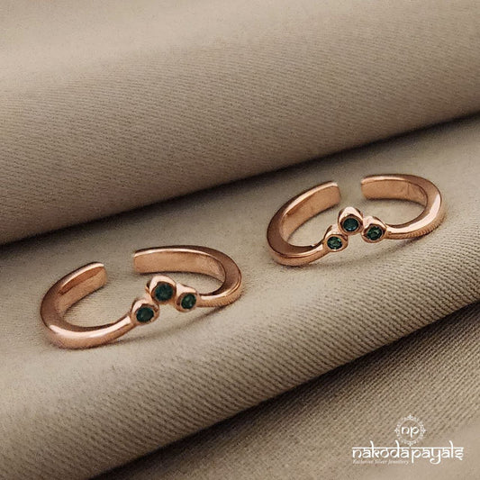 Trio Green Toerings Pair (T2819)