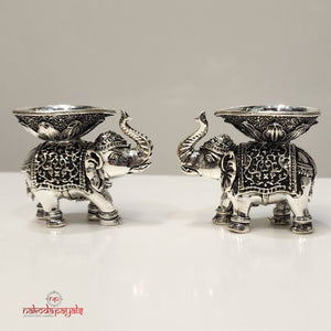 Elephant Deepam Pair (Aa0367)