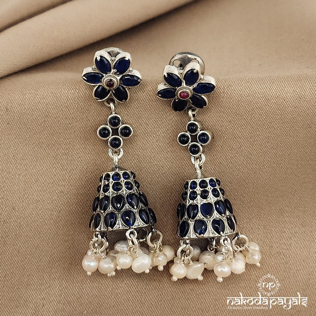 Simple Blue Jhumka(J4942)