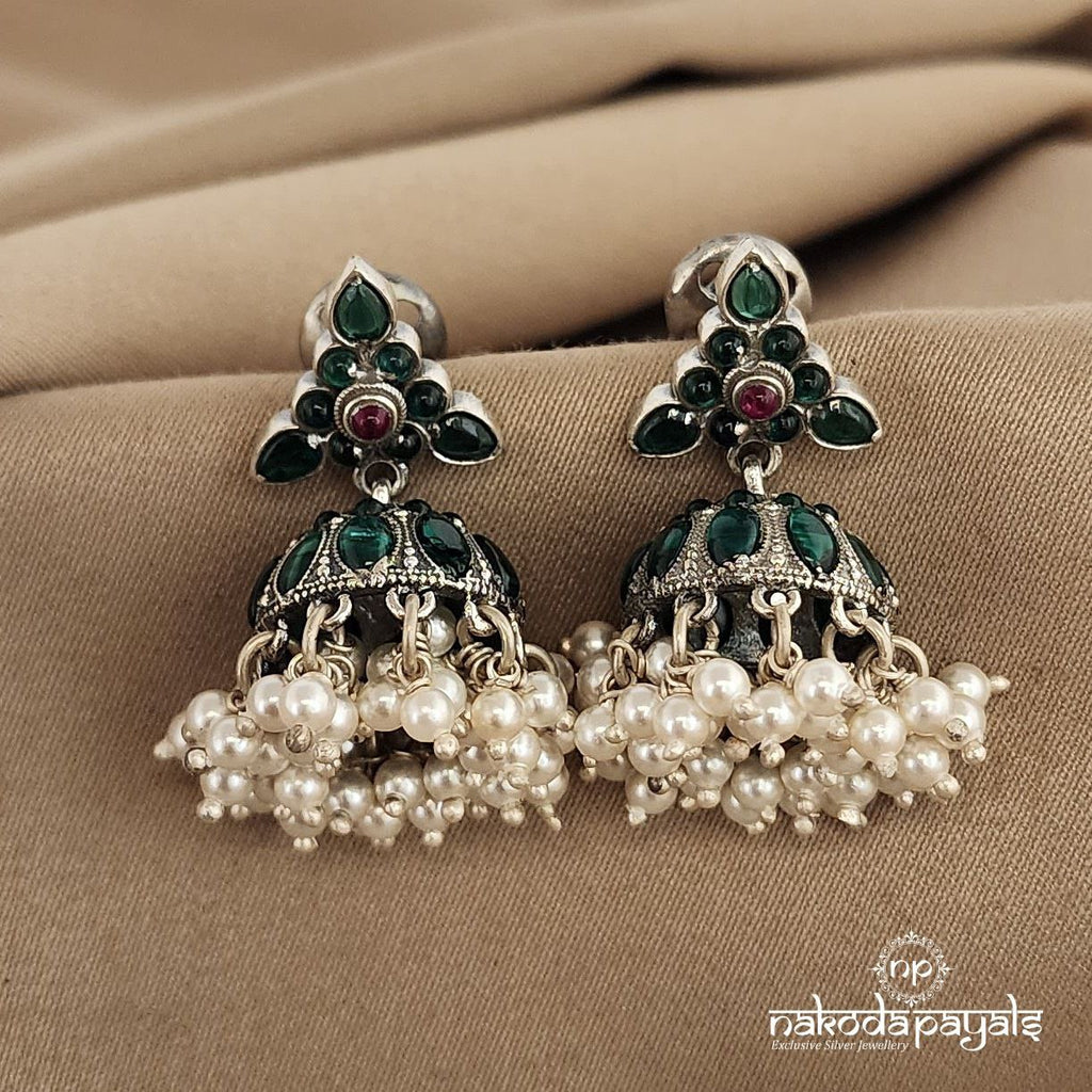 Green Pearl Jhumka(J4964)