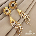 Oval Flower Jhumka (GE6186)