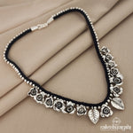 Floral Oxidised Neckpiece (N8539)