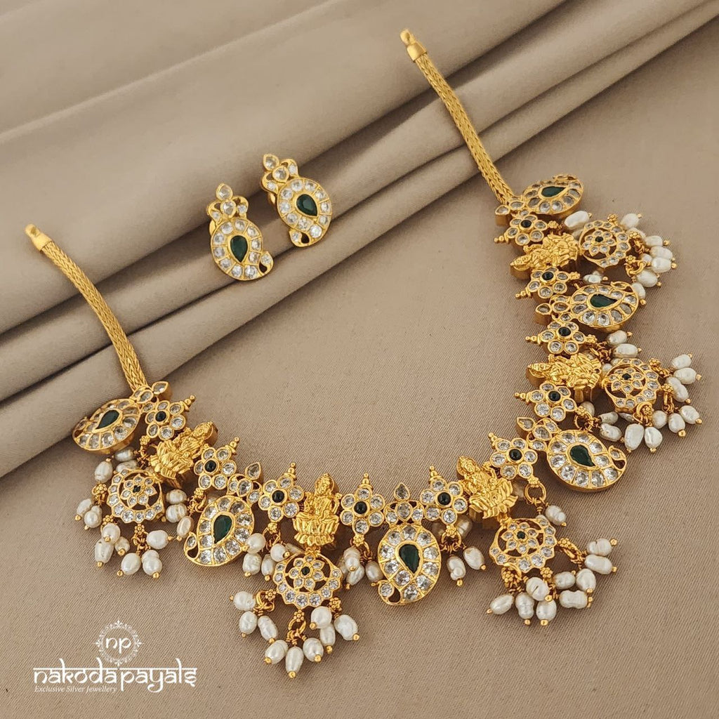 Mango Lakshmi Neckpiece with Earrings (GN712)