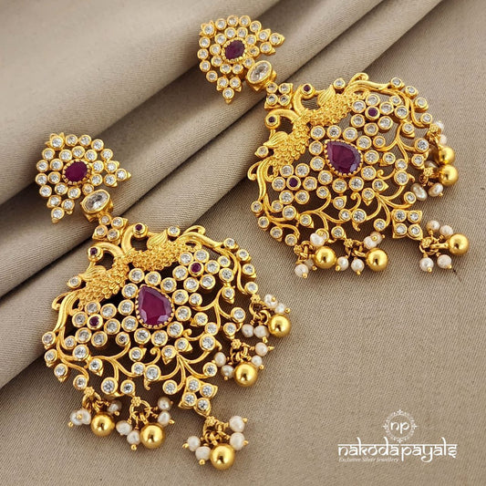 Royal Peacock Chandbali  (Ge6215)