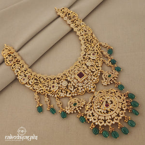 Zircon Studded Bridal Neckpiece (GN6182)