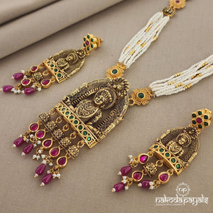 Kantara Kundan Neckpiece with Earrings (GN6236)