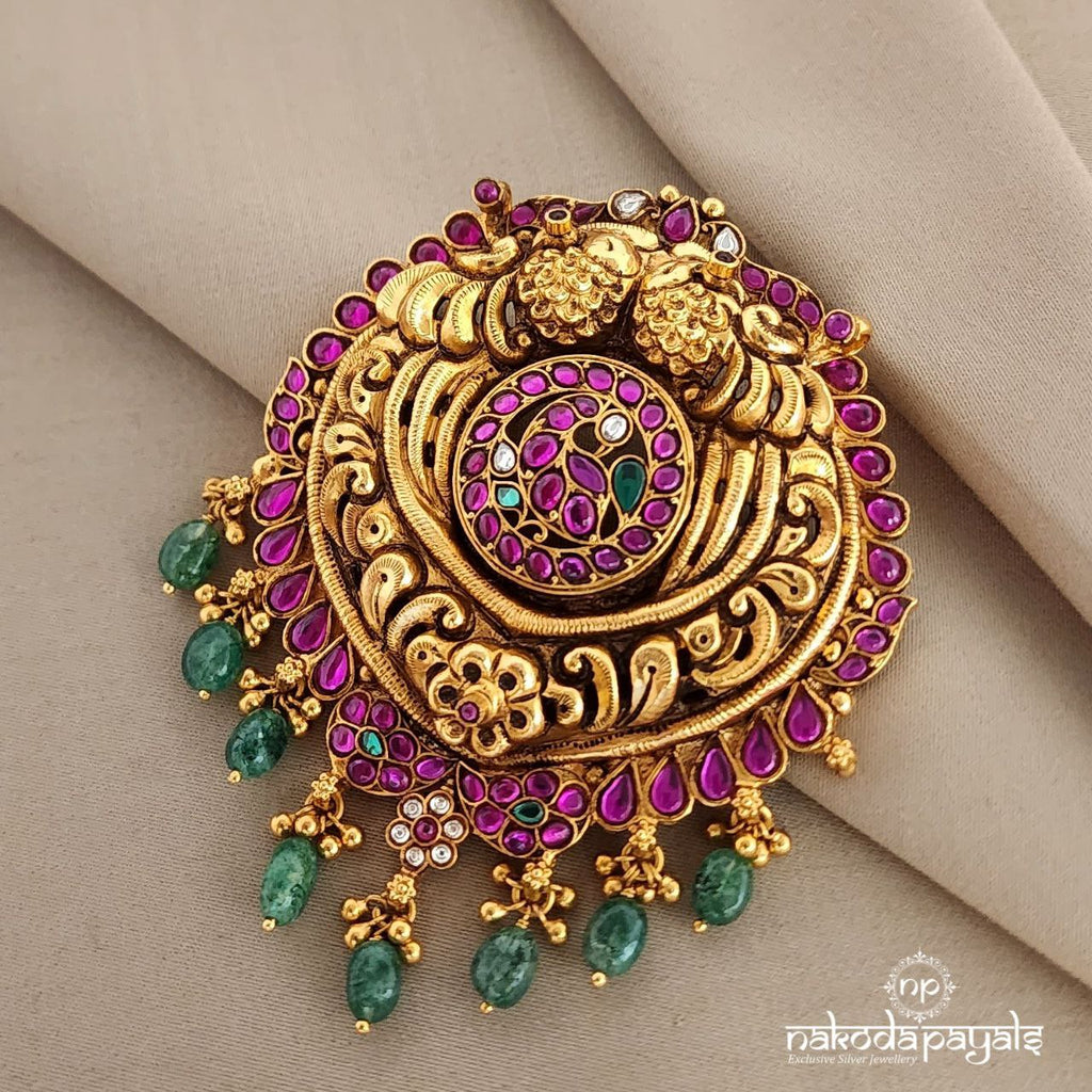 Peacock Kundan Pendant (GP1508)