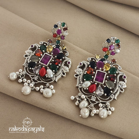 High Fashion Navarathna Chandbali (C7379)