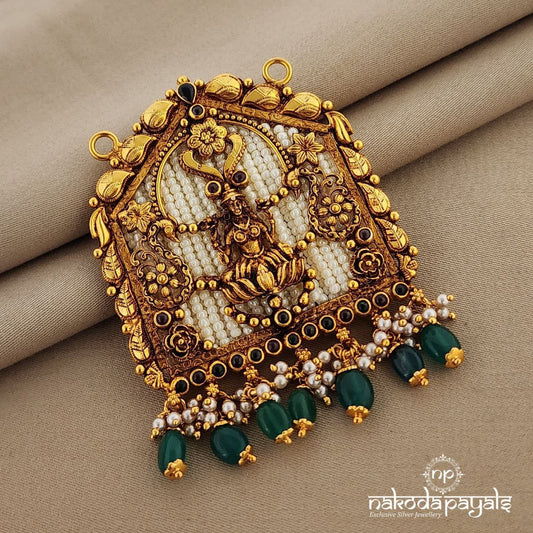 White Peacock Lakshmi Pendant (GP1534)