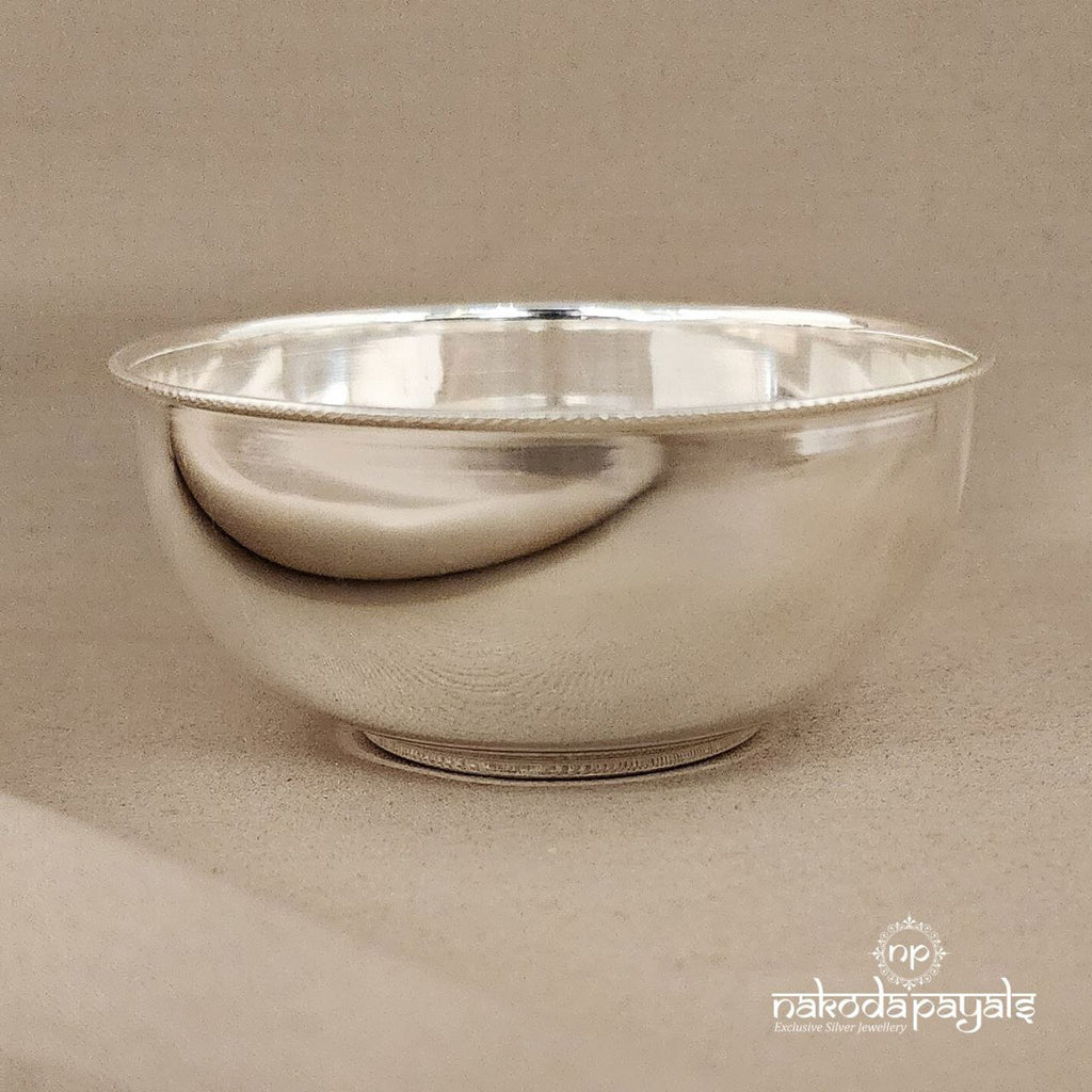 Plain Silver Bowl ( Aa0407 -22)