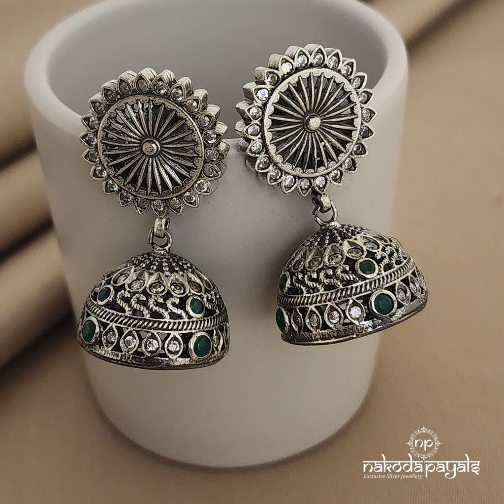 Green Chakra Jhumka (J5069)