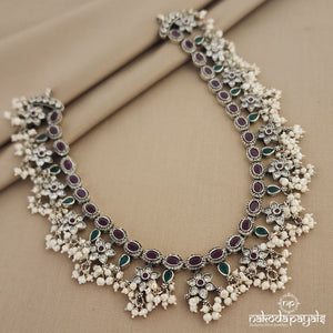 Ravishing Oval Guttapusalu Neckpiece (N8701)