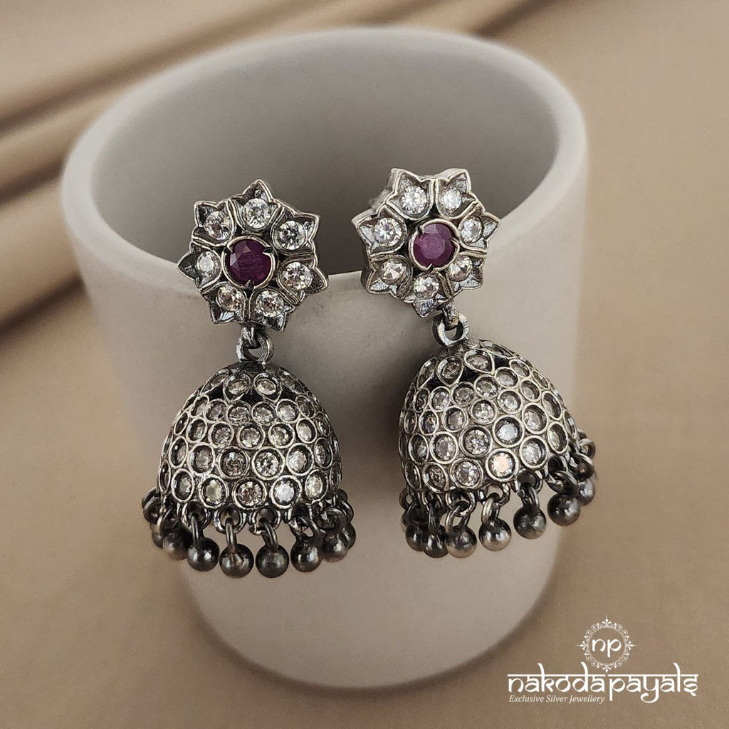 Dainty Red Jhumka (J5087)