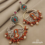 Coral Birdie Dual Tone Chandbali (DT0748)