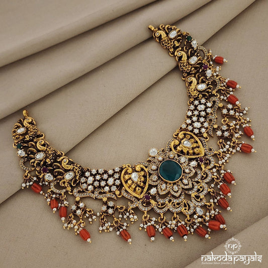 Gripping Green Moissanite Neckpiece (GN6334)