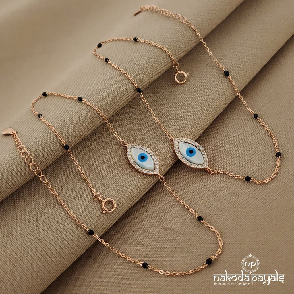 Simple Evil Eye Anklets (A4643)