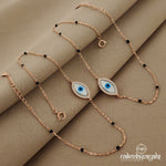 Simple Evil Eye Anklets (A4643)