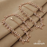 Magical Leaves Rose Gold Anklets (A4655)