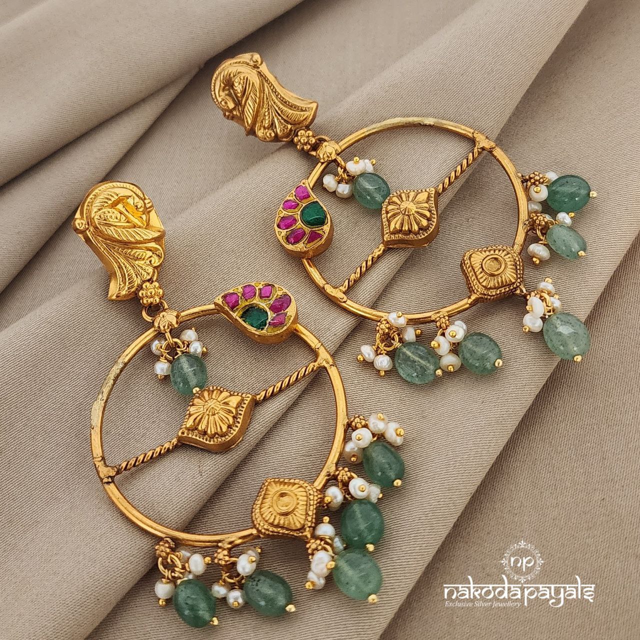 Uncommon Peacock Chandbali (GE6336)