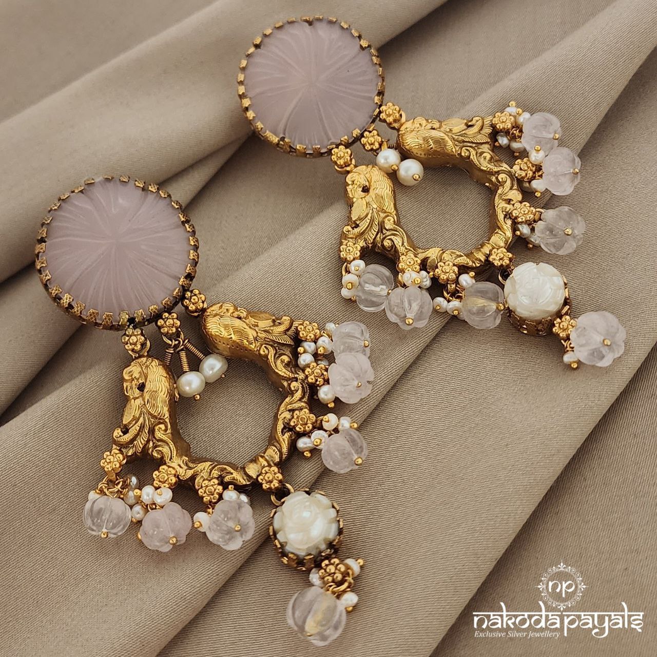 Exceptional Peacock Chandbali (GE6343)