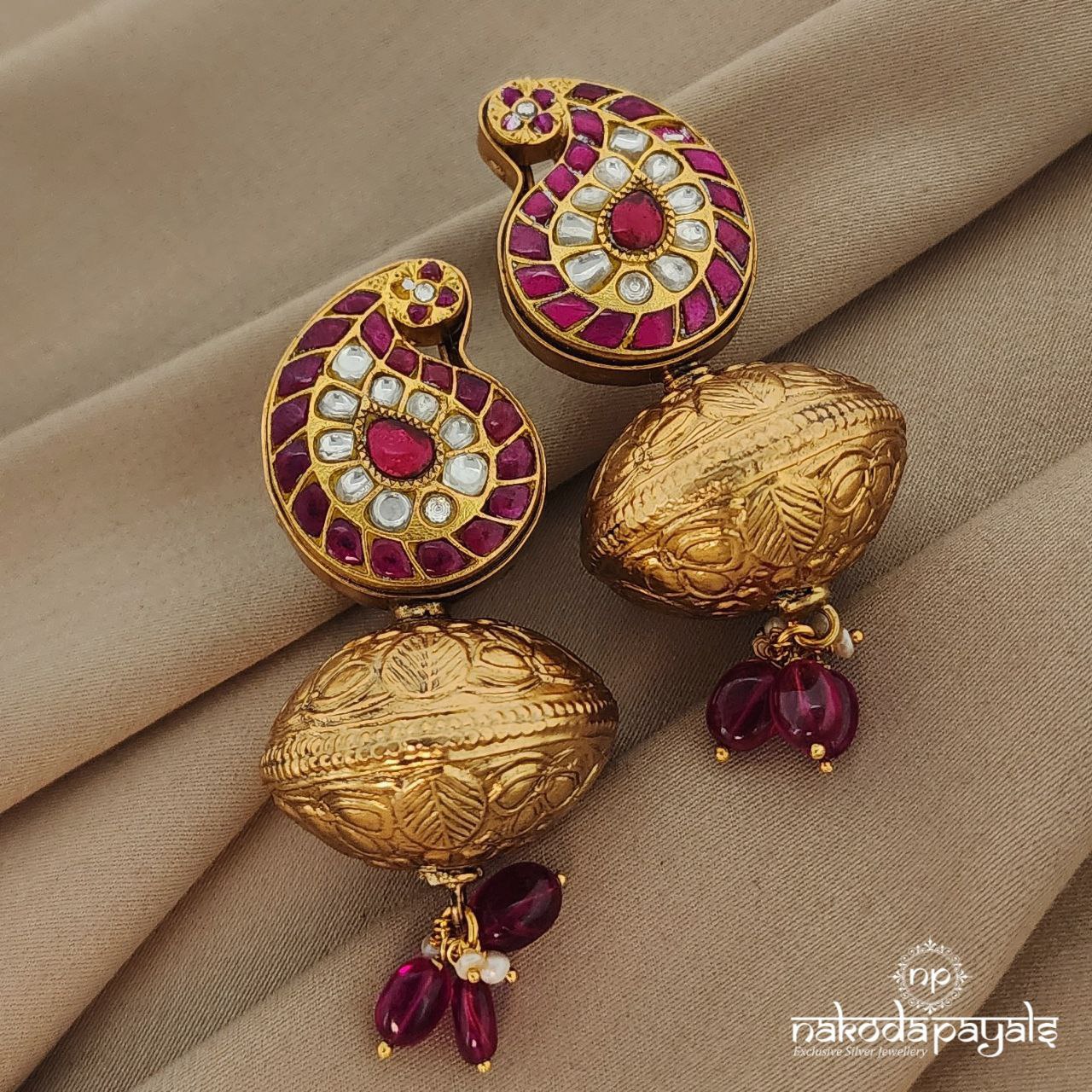 Beckoning Kemp Kundan Jhumka (GE6350)