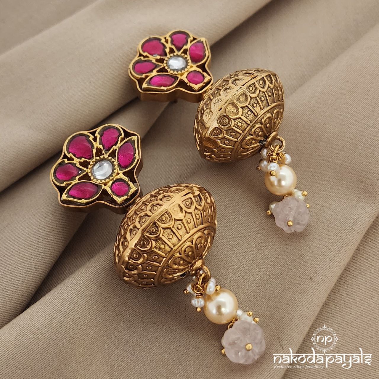 Enticing Kundan Jhumka (GE6351)