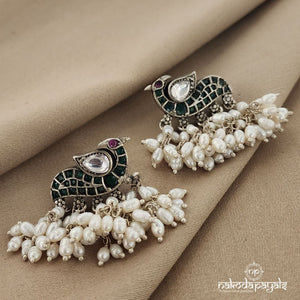 Green Peacock Guttapusalu Studs (S8550)