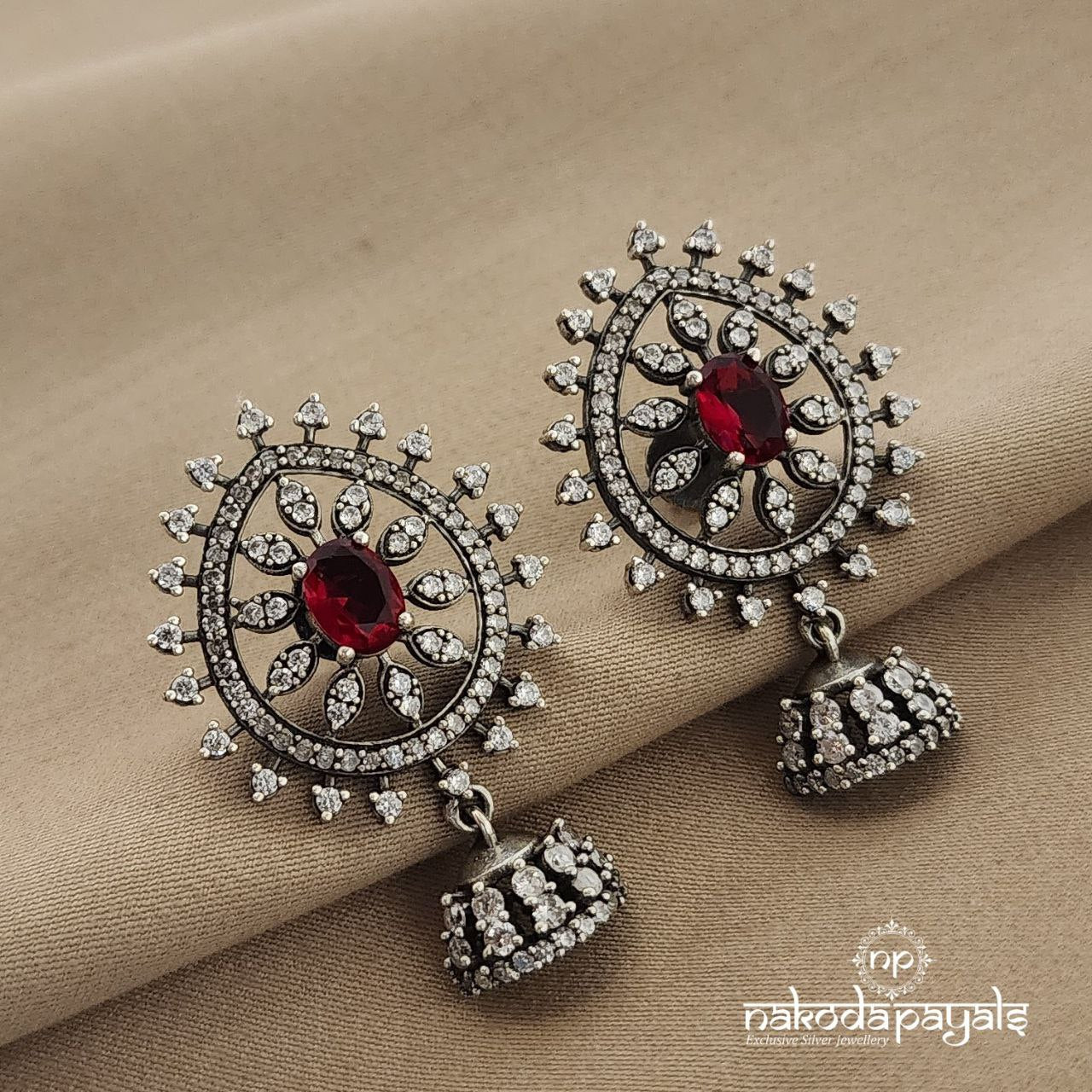 Striking Ruby Studs (S8575)