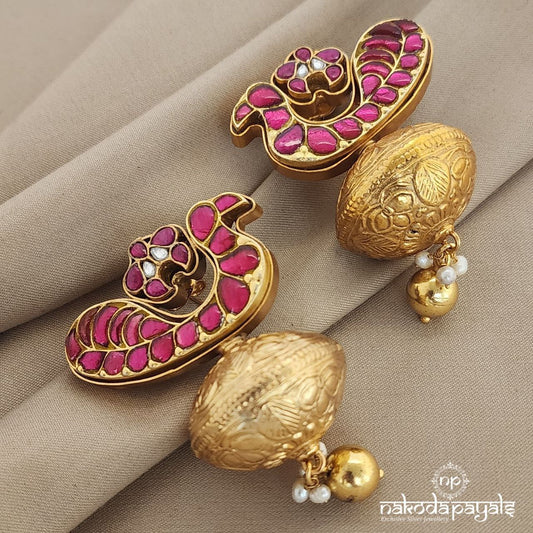 Peacock Kundan Jhumka (GE6356)
