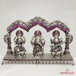 Lakshmi Ganesha Saraswati Trio Solid Idol (Aa0555)