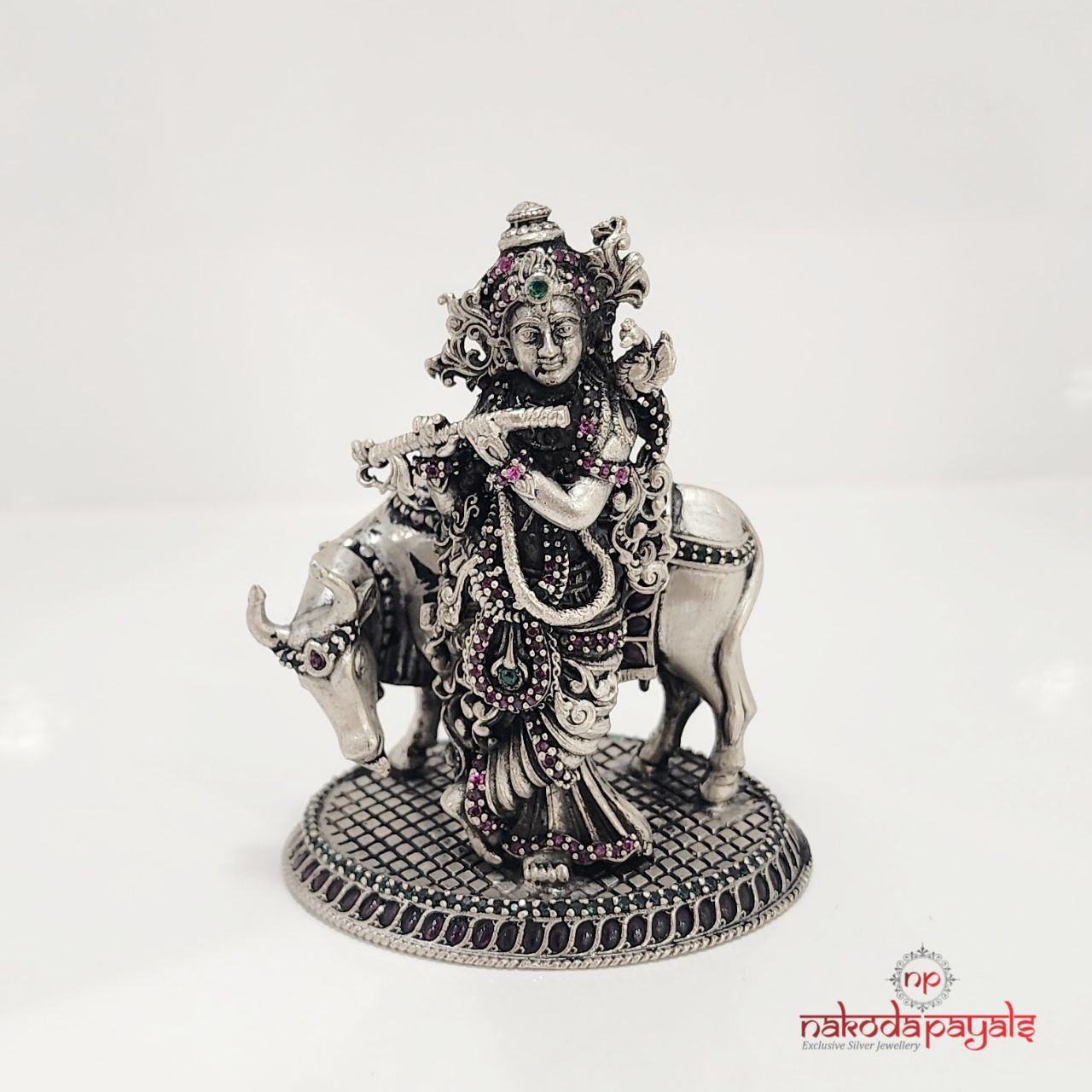 Wondrous Krishna Cow Idol (Aa0575)