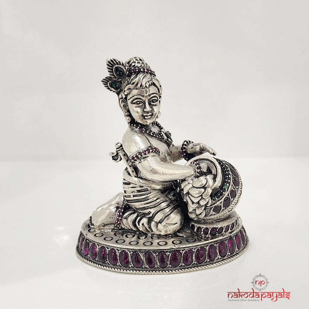 Makhan Chor Krishna Idol (Aa0580)