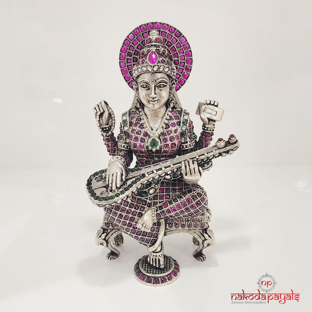 Kemp Studded Saraswati Idol (Aa0591)