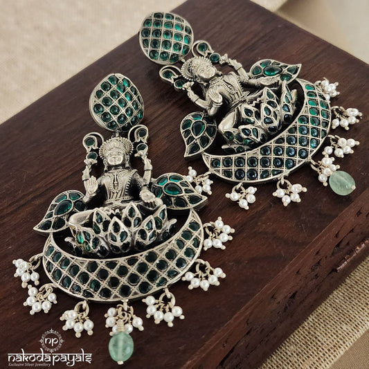 Green Lakshmi Chandbali (C7446)